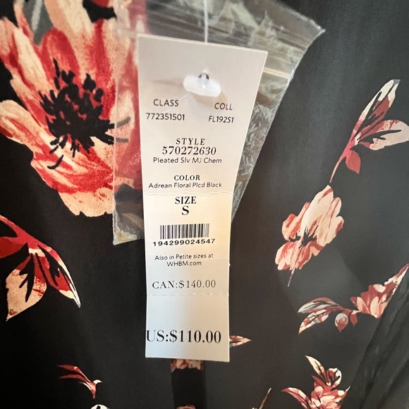 New White House Black Market dress. New with tags. - Picture 2 of 3